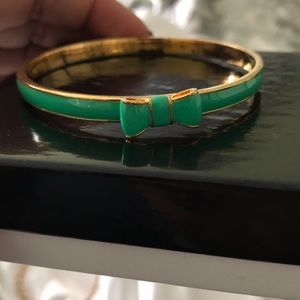 Kate Spade green enamel bracelet